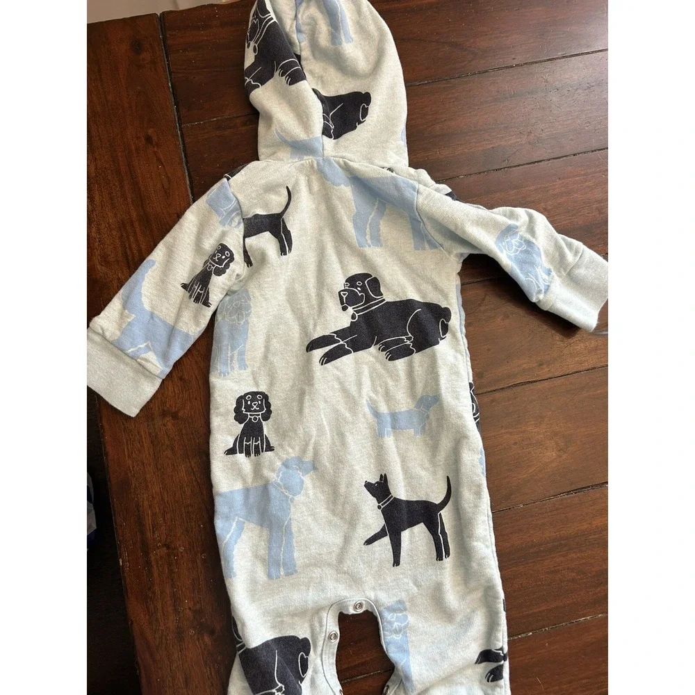 Monica and Andy Sweatshirt Rompers 6-9 months Organic Lot Of 2